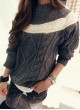 Knitted Dark Grey Pullover